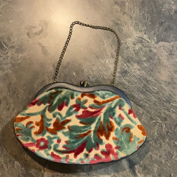 Vintage floral woman’s clutch - Picture 4 of 4